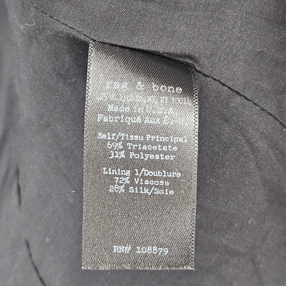 Rag & Bone Women's Teresa Cut Out‎ Peekaboo Back Blazer Black Size 2 - Picture 11 of 15